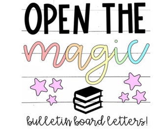 Open the Magic Reading Bulletin Board Décor