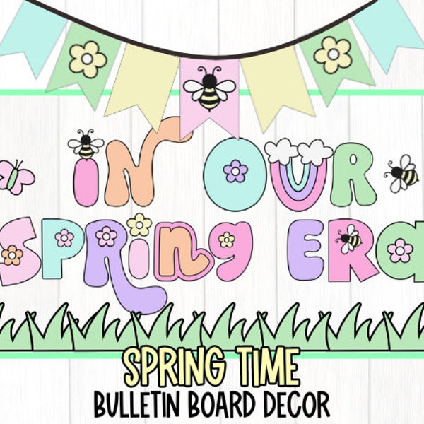 Swiftie In Our Spring Era Retro Spring Bulletin Board Decor