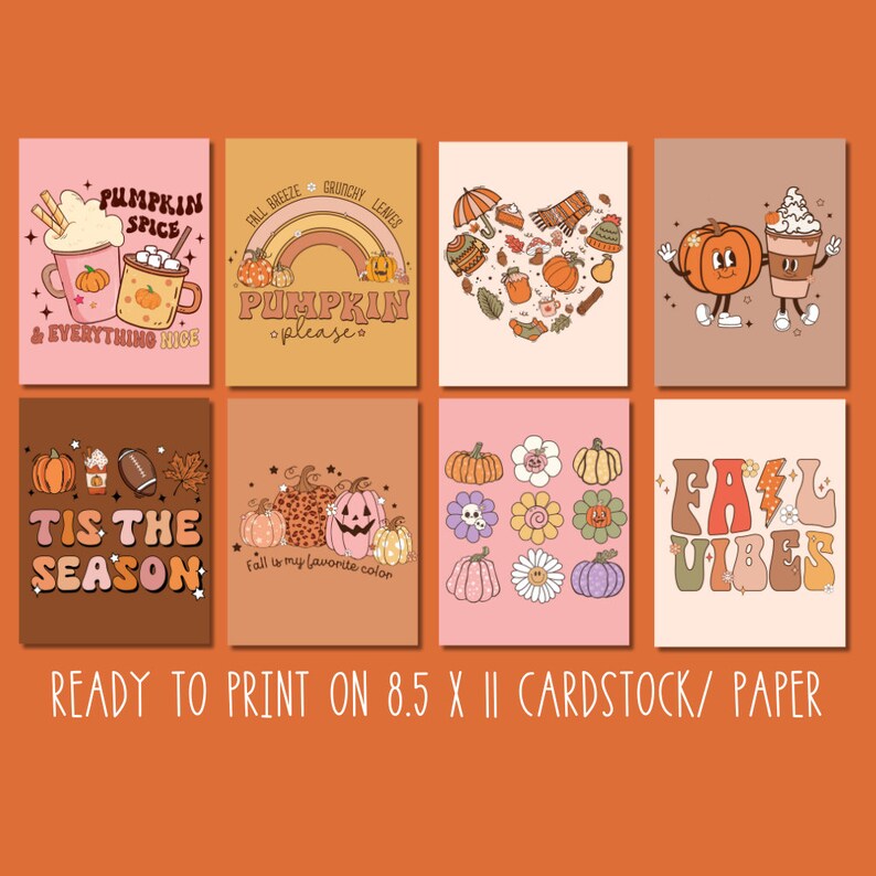 Retro Fall Poster Retro Fall Bulletin Board Posters Retro Halloween Bulletin - Etsy