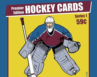 1990s Goalie Hockey Card Wrapper Shirt