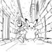 Mario and Pikachu Coloring Pages. - Etsy