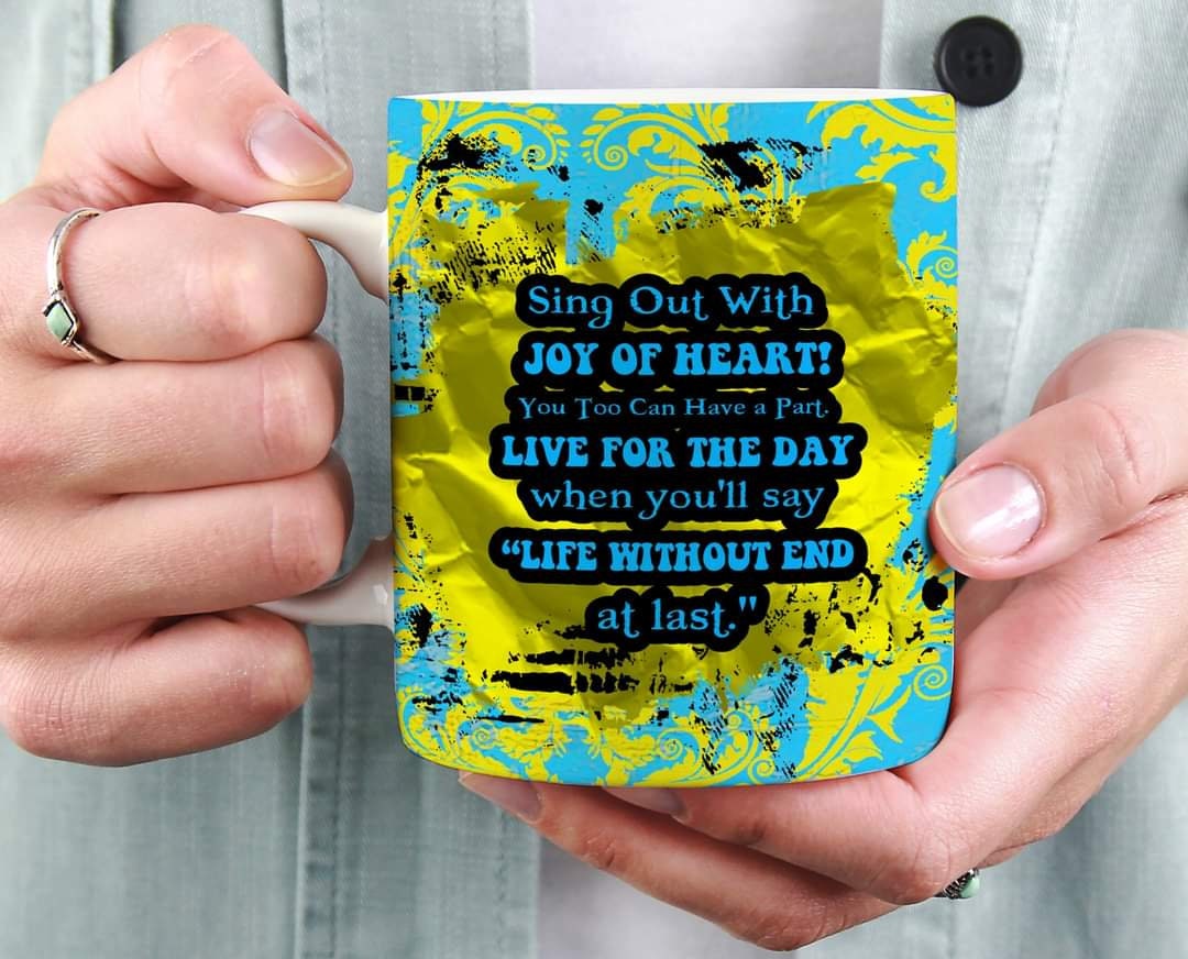 Sing out with joy of heart mug etsy