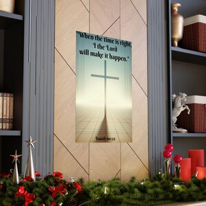 Religious Poster, Bible Quote Print, Christian Wall Art, Inspirational Home Decor, Scripture Art Print
