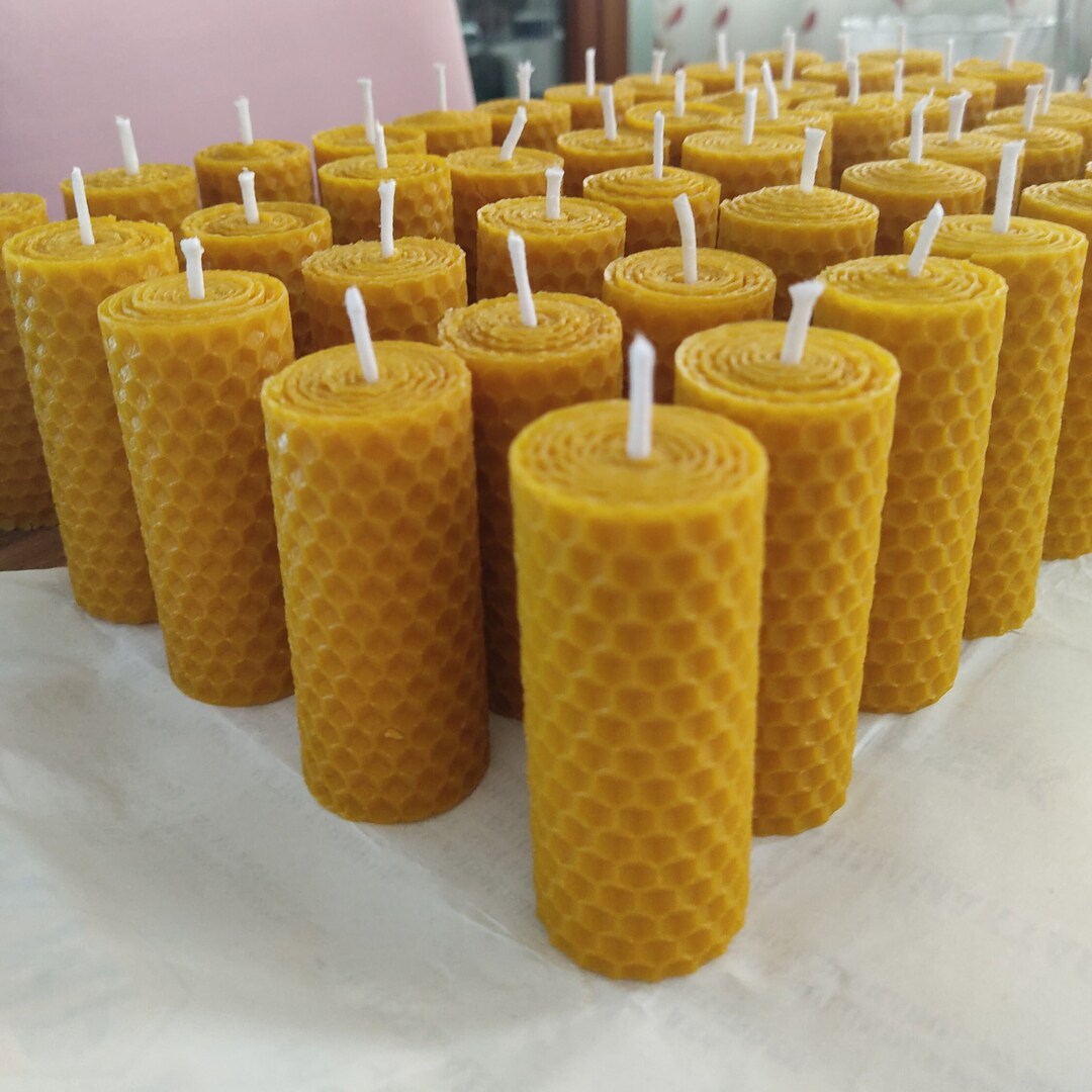 30 Pcs Wholesale Beeswax Candles 100 Organic Hand Rolled Beeswax