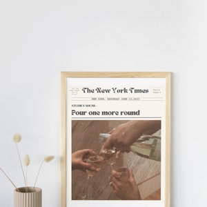 This Trendy Digital art print is the perfect addition for above a bar cart, the kitchen, or anywhere else that needs more personality!