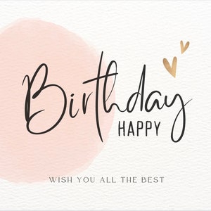 Happy Birthday Card - Printable