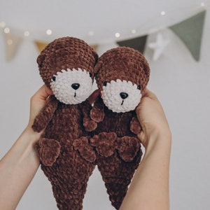 Gehaakte Snuggler Otter Lovey: zachte knuffel