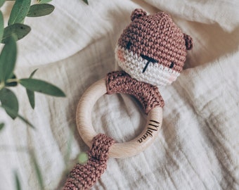 personalized baby rattle Otter / grasping toy otter/ personalized otter