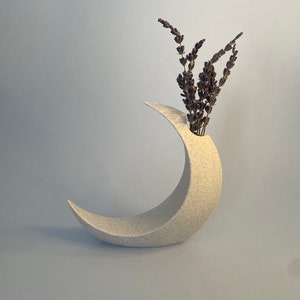 Crescent Moon Vase - Minimalist Decor and Gift -