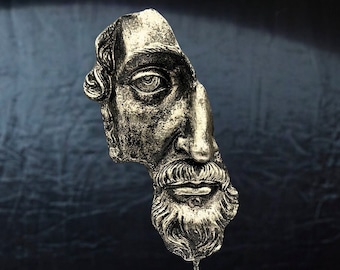 Marcus Aurelius Bust Statue with Pedestal: Vintage Style Stoic Philosopher & Roman Emperor Decor