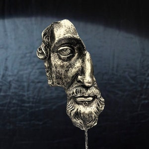 Dekorative Marmor-Statue, Stoischer Philosoph Römischer Kaiser Büste Skulptur, Vintage-Stil Momento Mari Figur Dekor Geschenk