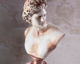 Just3dprintings アポロ ギリシャ胸像 ブックエンド | クラシック彫刻