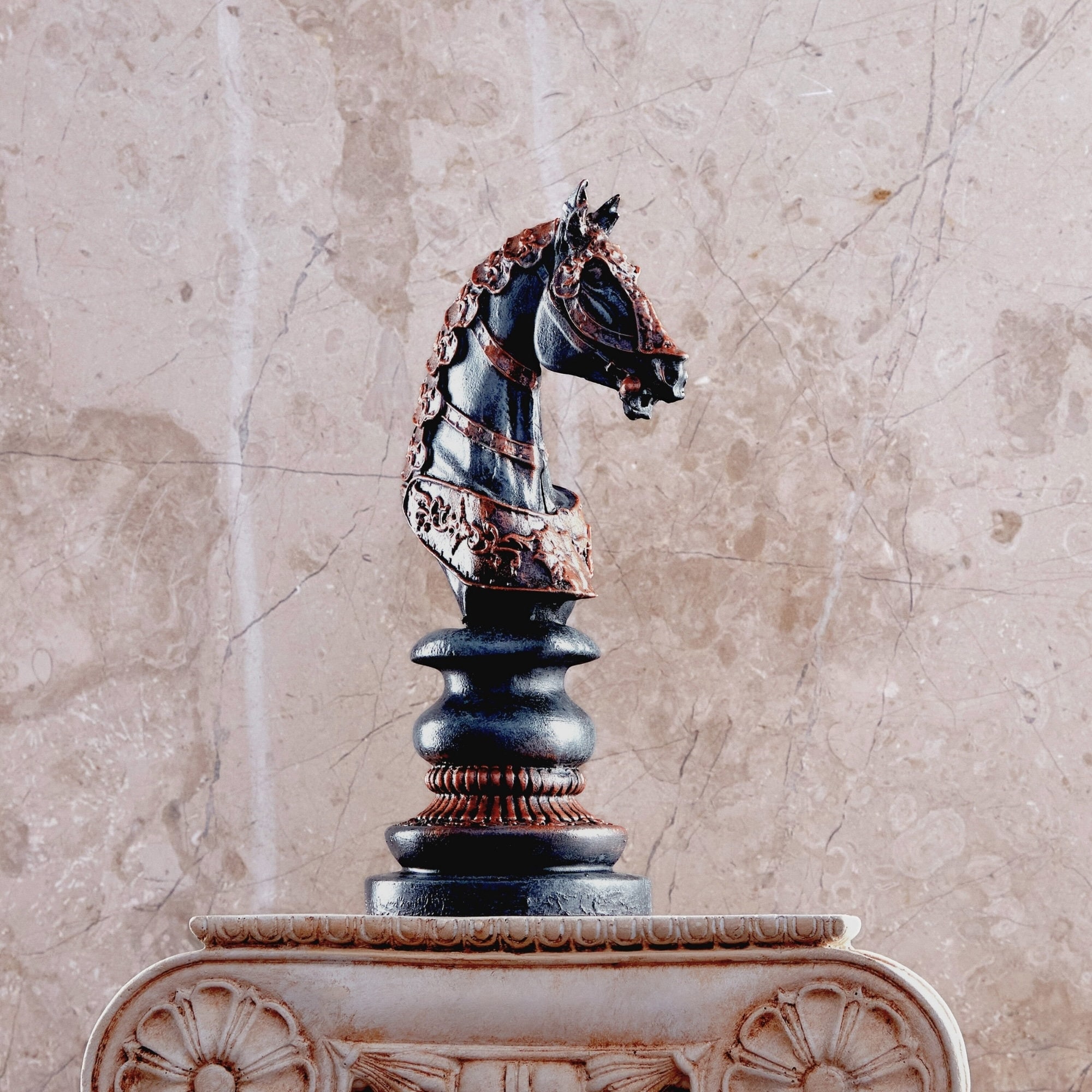 アンティーク　チェス　駒　フランス　1800年代　貴重品　オブジェ　ナイト　馬 アンティーク チェス 駒 フランス 1800年代 貴重品 オブジェ