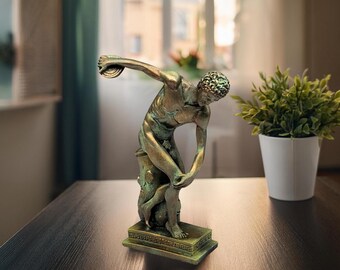 ディスコボロス彫刻：古代ギリシャのオリンピック選手像、ヴィンテージ