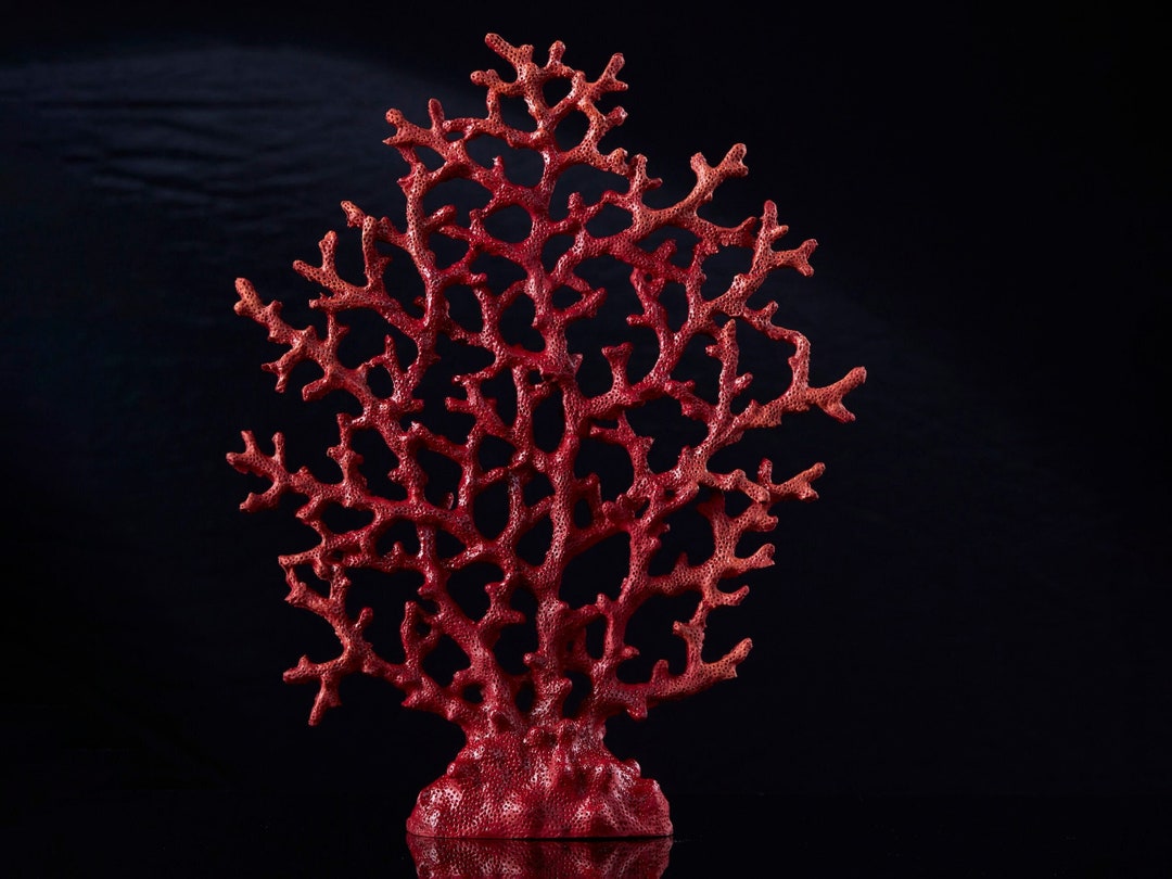 Decorative Red Coral Sculpture Aquarium and Fish Tank Decor Etsy