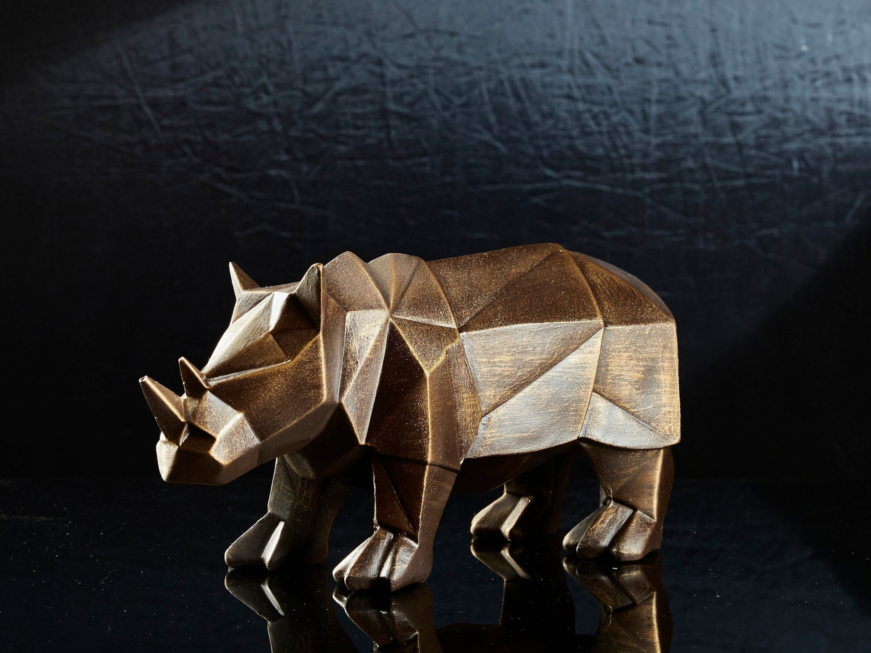 希少】 カレデザイン Deco Object Struggling Rhino