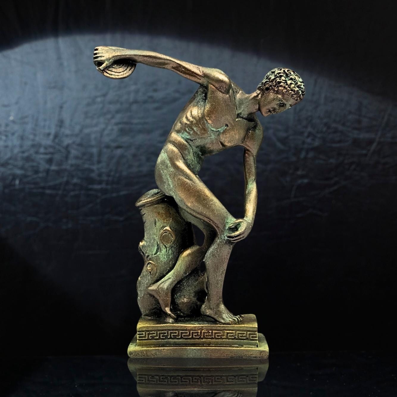 ディスコボロス彫刻：古代ギリシャのオリンピック選手像、ヴィンテージ