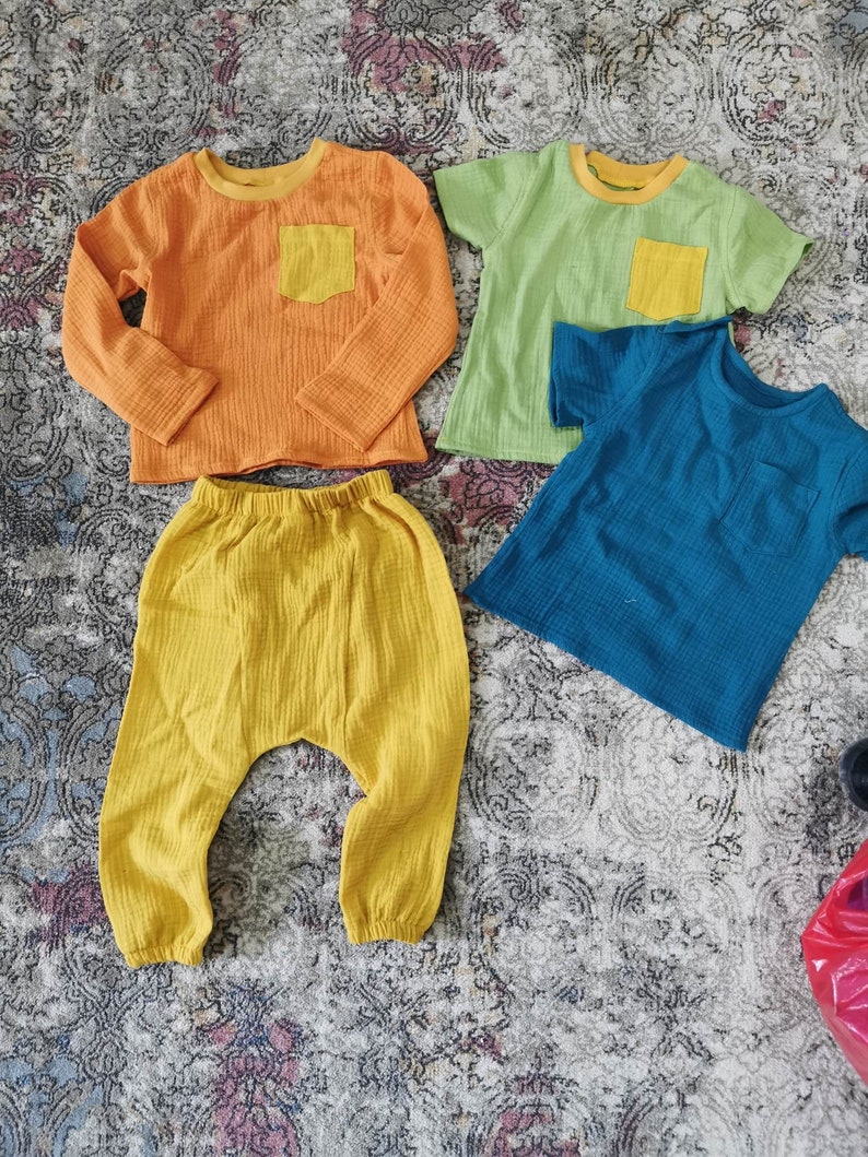 Muslin Kids Shirt Digital Sewing Pattern for Children's Muslin T-shirt ...