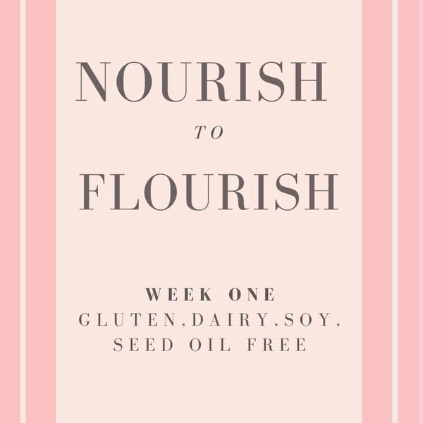 Gluten, Dairy, Soy, and Seed Oil Free Week 1 Plan