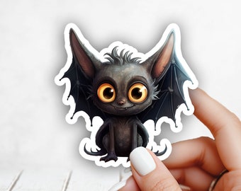 Cute Bat Halloween Sticker - Laptop, Planners, Journaling, Hydroflask, Stationary, Yeti, Water bottle Sticker, Vinyl Decal