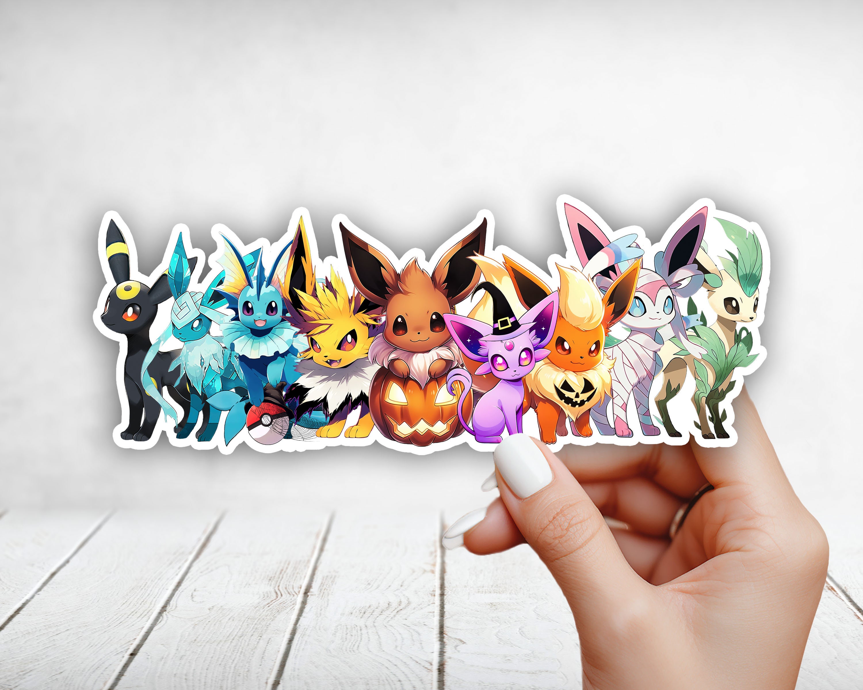 Eevee Evolution Witch Glossy Sticker Collection – Victoria Eng