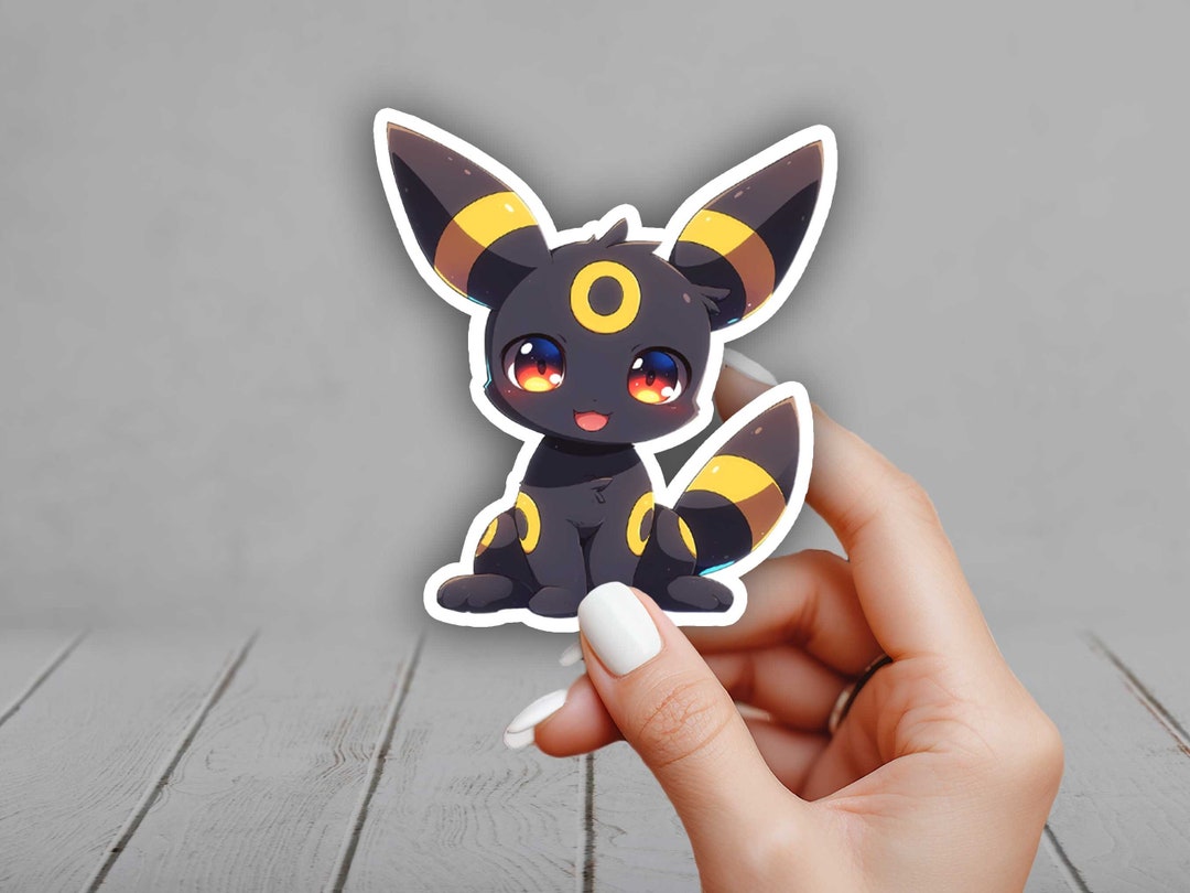 Cute Baby Umbreon Pokemon Sticker Gen 1- Laptop, Planners, Journaling ...