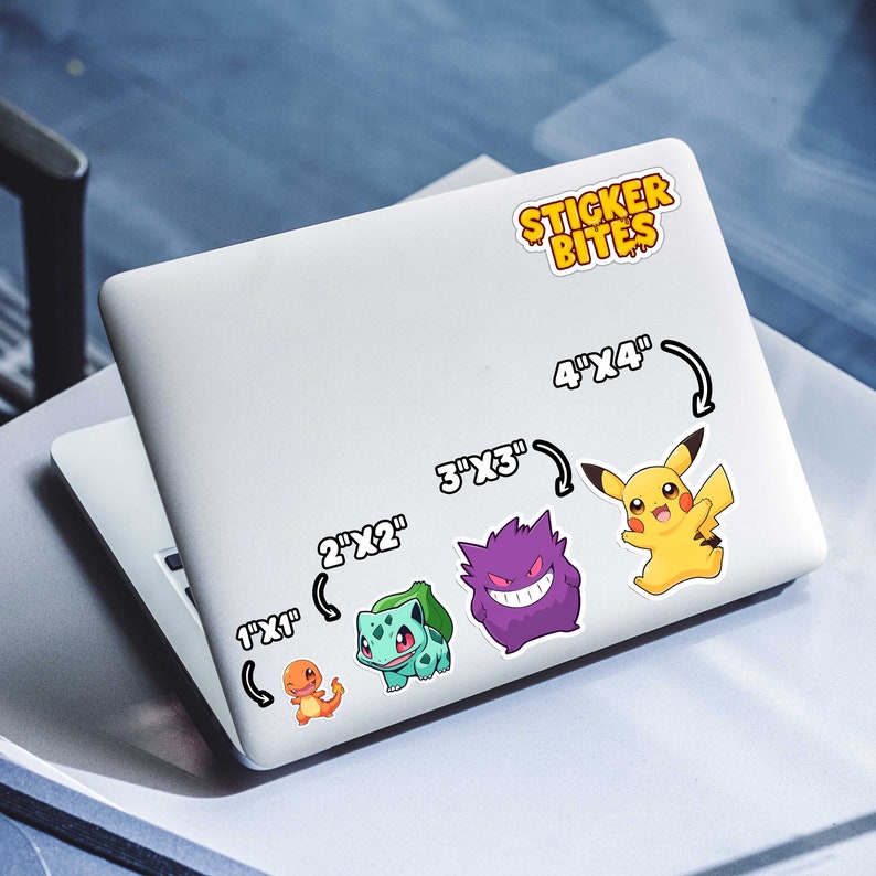 Baby Starter Pokemon Bundle Sticker Pack Set of 6 Stickers, Pokemon