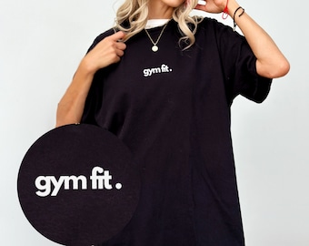 Gym Fit | Benutzerdefinierte Komfort Farben Gym Mädchen Kleidung | Gym Tee | Oversized Workout Tee | Gewichtheber Geschenkidee