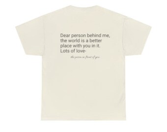 Querida persona detrás de mí Conciencia de salud mental