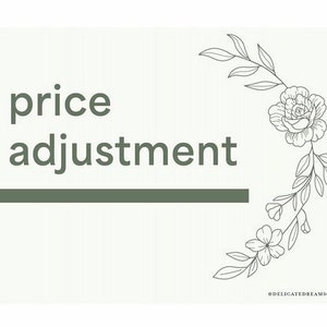 Price Adjustment