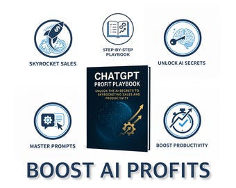 Boost Profits with AI ChatGTP Prompts eBook | Step-by-step Guide Book PDF