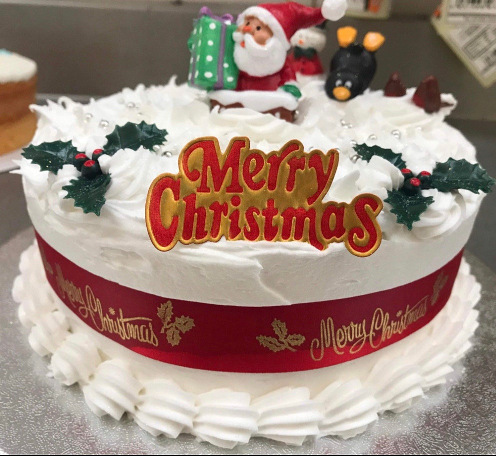 9inch Christmas Snow Scene Cake Rich Christmas Fruit Cake - Etsy UK