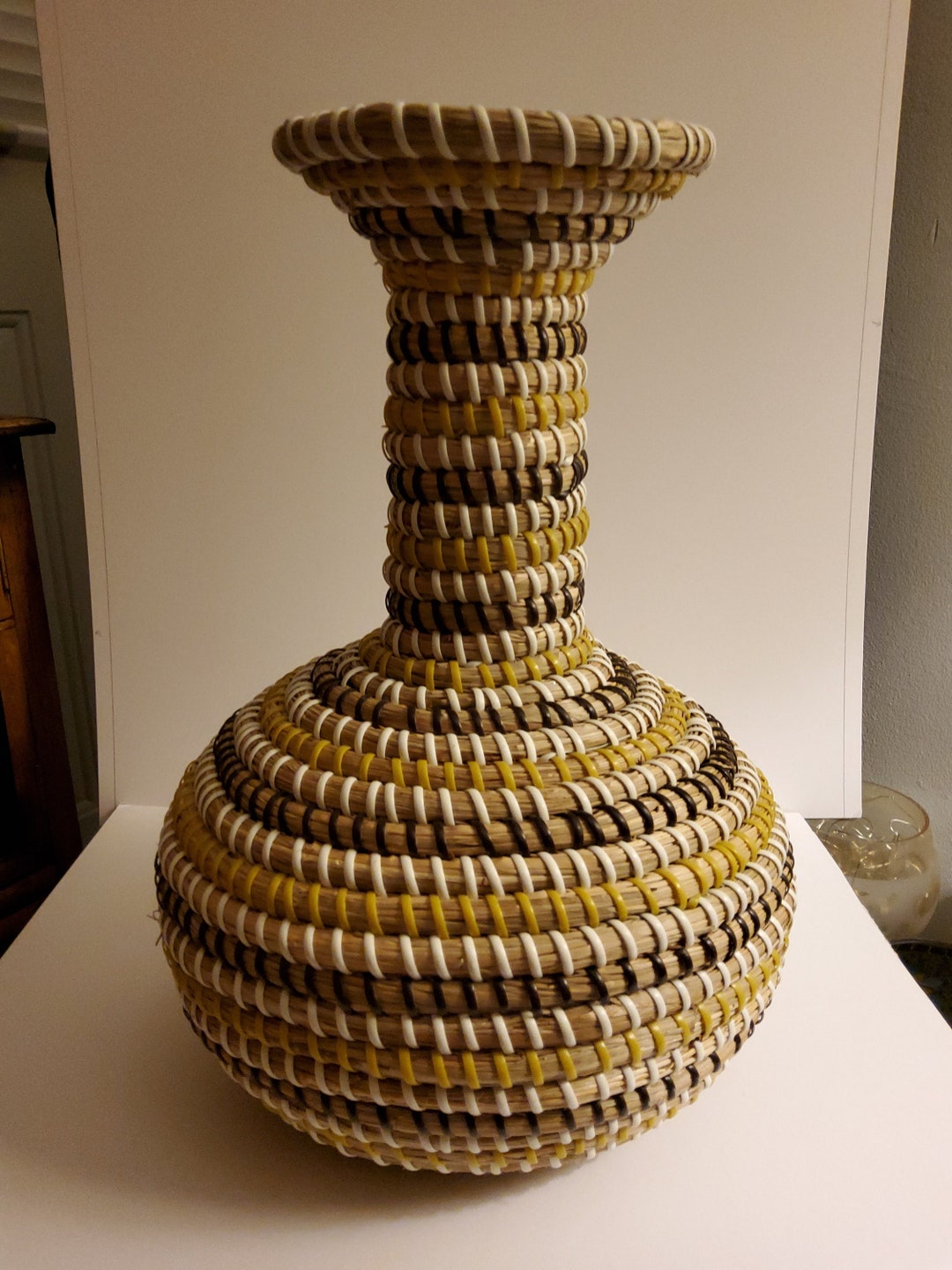 Senegal Handwoven Vase Swahili Africa Etsy
