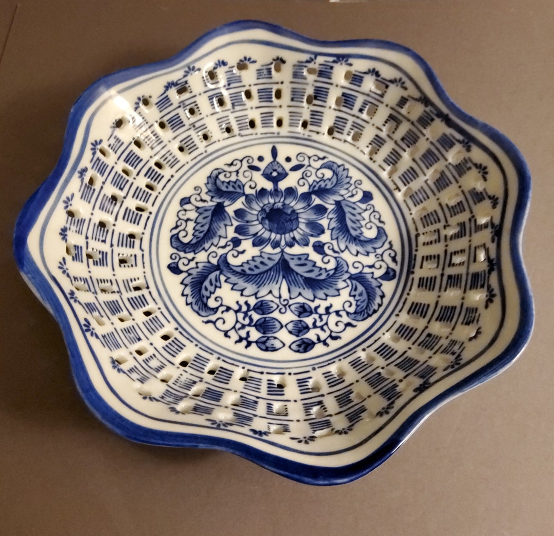 中国の青と白の手描き磁器ボウル - Etsy 日本