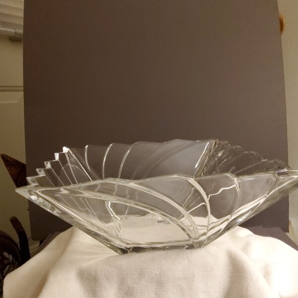 Cuenco cuadrado de cristal Quattro de Mikasa de 10,5"