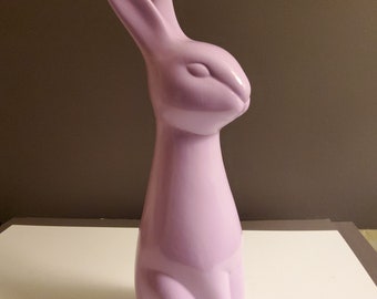 Lavendel konijn handgemaakt beeld - gemaakt in Portugal