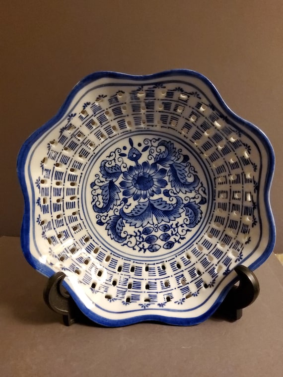 中国の青と白の手描き磁器ボウル - Etsy 日本