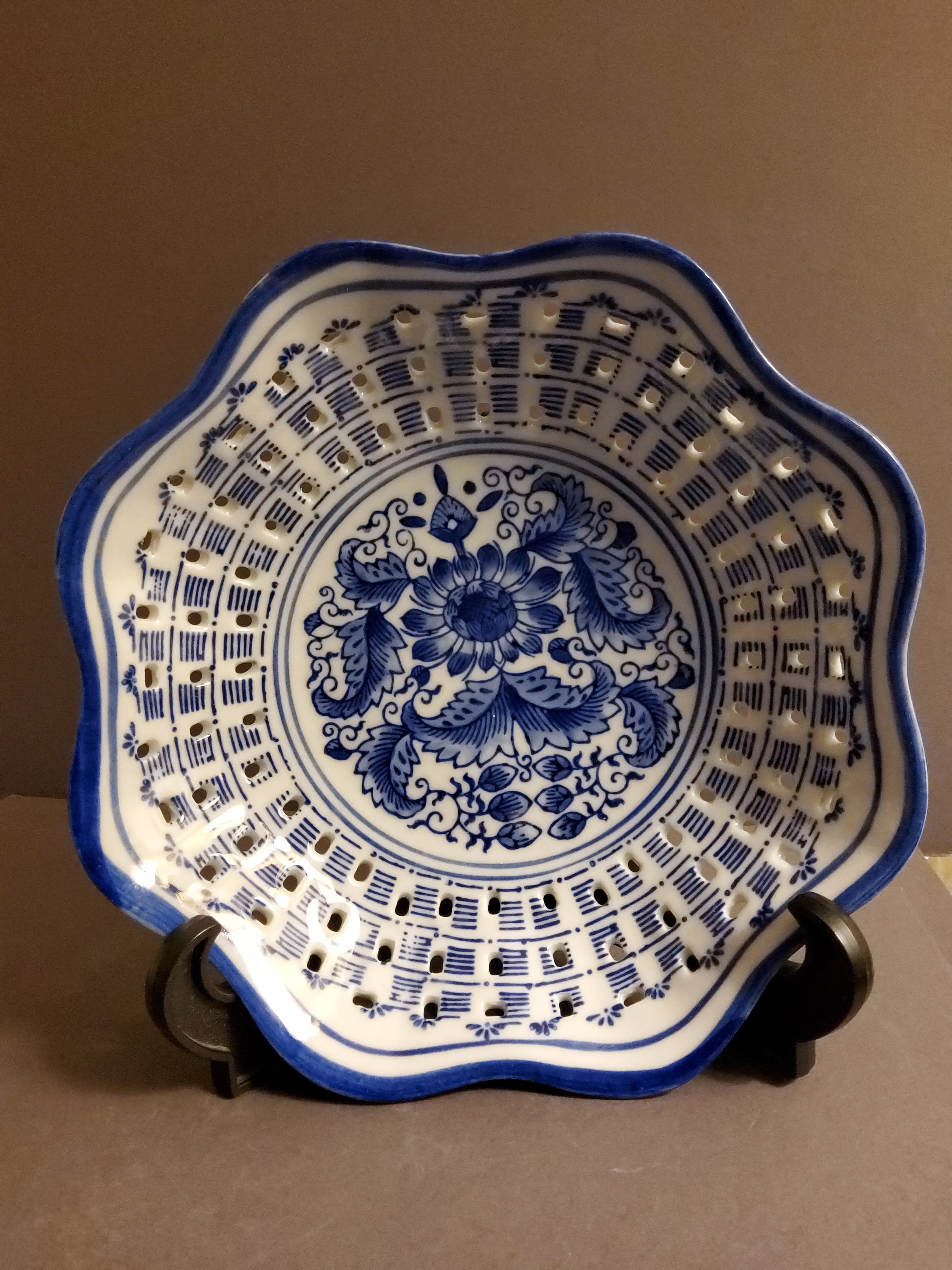 中国の青と白の手描き磁器ボウル - Etsy 日本
