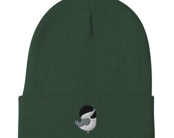 Carolina/Black-capped Chickadee Beanie, Bird beanie, bird toboggin