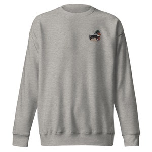 Wood Duck Embroidered Sweatshirt, Wood Duck Sweatshirt, Embroidered Duck Sweatshirt