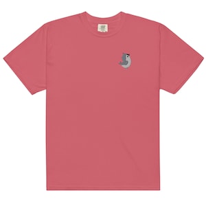 Tufted Titmouse Embroidered T-Shirt, Embroidered Bird Shirt, Tufted Titmouse T-shirt