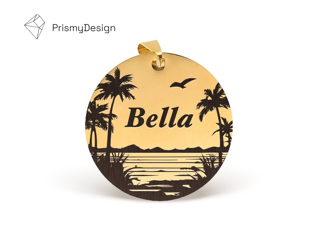 Custom Dog ID Tag Gifts for Dog and Cat Lovers Nature Etsy