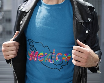 Camiseta mexicana de algodón pesado unisex