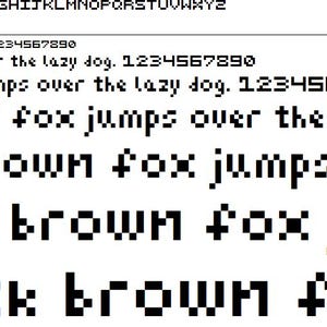 XFReborn Pixel Font – English TrueType Font (Digital Download)