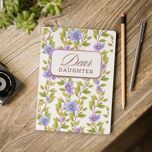 Diario de padres para hija: diario de tapa blanda (con impresiones en el interior), diario para mi hija, diario para querida hija, diario para hija