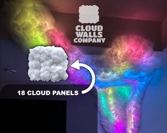 Cloud Panels | Tik Tok Cloud Ceiling (18 Panels) - No Glue No Mess - Cloud Lights Made Easy