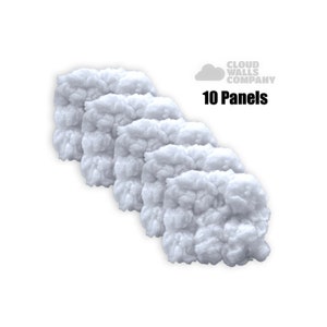 Easy Cloud Light Panels | Tik Tok Cloud Ceiling ( 10 Panels ) No Glue No Mess - Backdrop - DIY Kit - LED Cloud Lights - Cloud Wall Panels