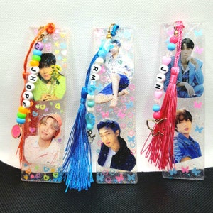 BTS resin Bookmark/BTS gift/Kpop Gift/Book Lover Gift/Stocking Stuffer/Unique Book Accesory/Bangtan gift/Bias Gift/Kawaii
