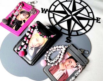 Stray Kids Photocard Holder/ Beaded Lanyard ID Case/Kpop Merch | Kpop Accessory Gift