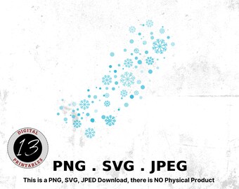 Schneeflocken svg, blaue Schneeflocken svg, Sublimation svg, Schneeflocke geschnitten Dateien, Schneeflocken digitaler Download, Silhouette svg, digitales Design